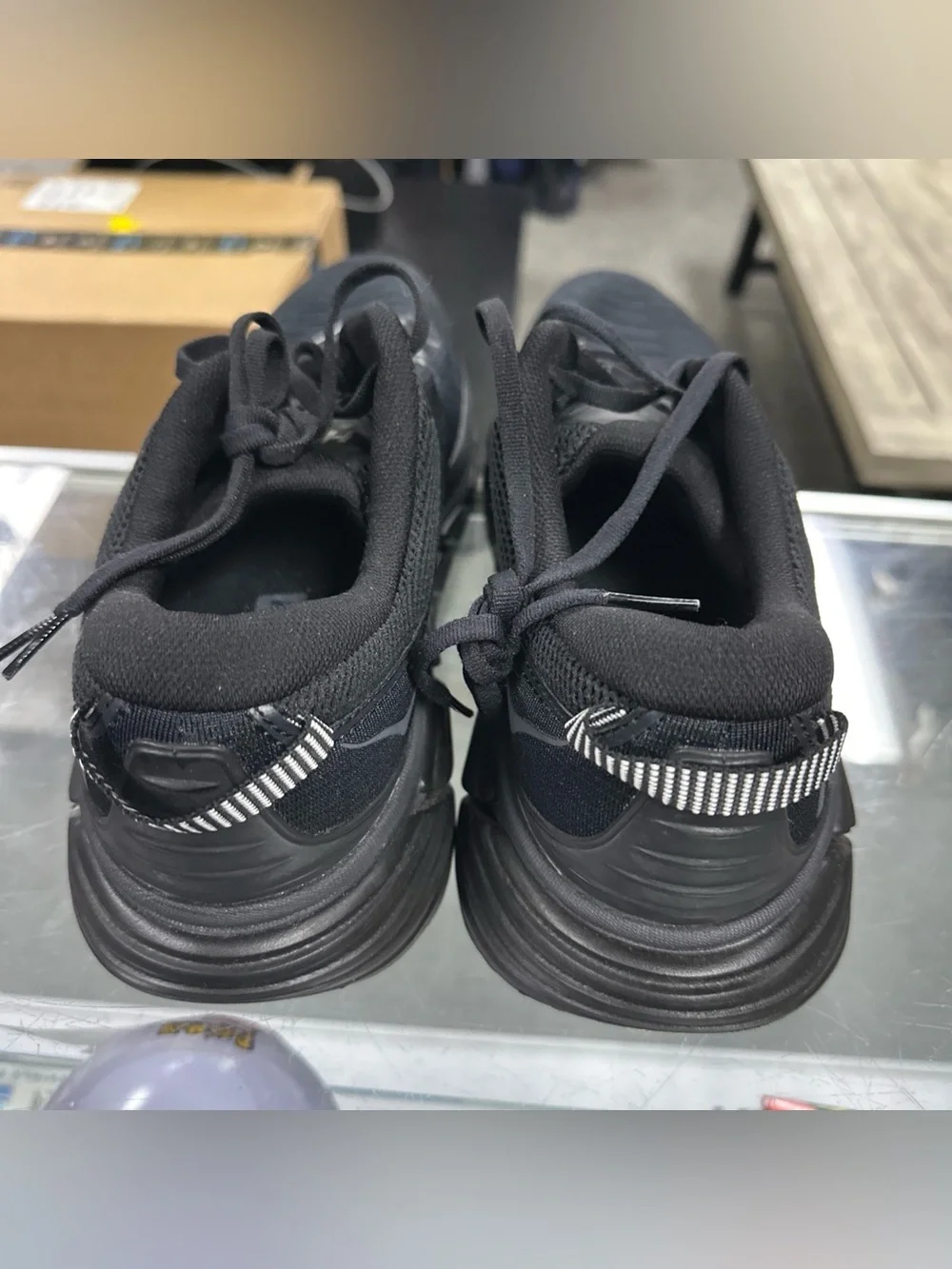 Women 12B/10.5M Hoka One One Gaviota 3 Shoes Black Running Stability Gym Walk
